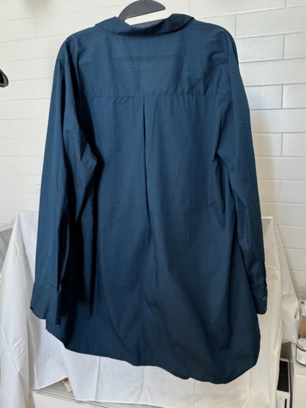 EUC Universal Standard Safra Poplin Tunic in Marine Blue US M (18-20) - Picture 2 of 4